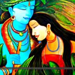lord radha krishna painting images