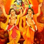 unique picture of lord radha krishna