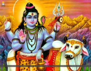 Lord Shiva with Nandi