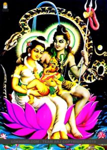 Lord Shiva with Parvathi Image