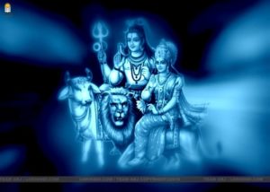 Shiva with Parvathi