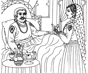 The Empress With Akbar