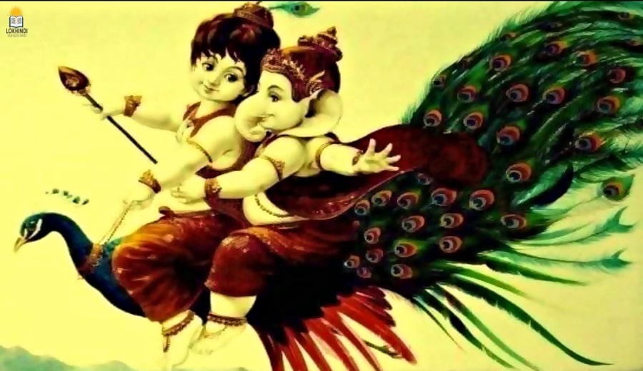 lord ganesh and kartikeya